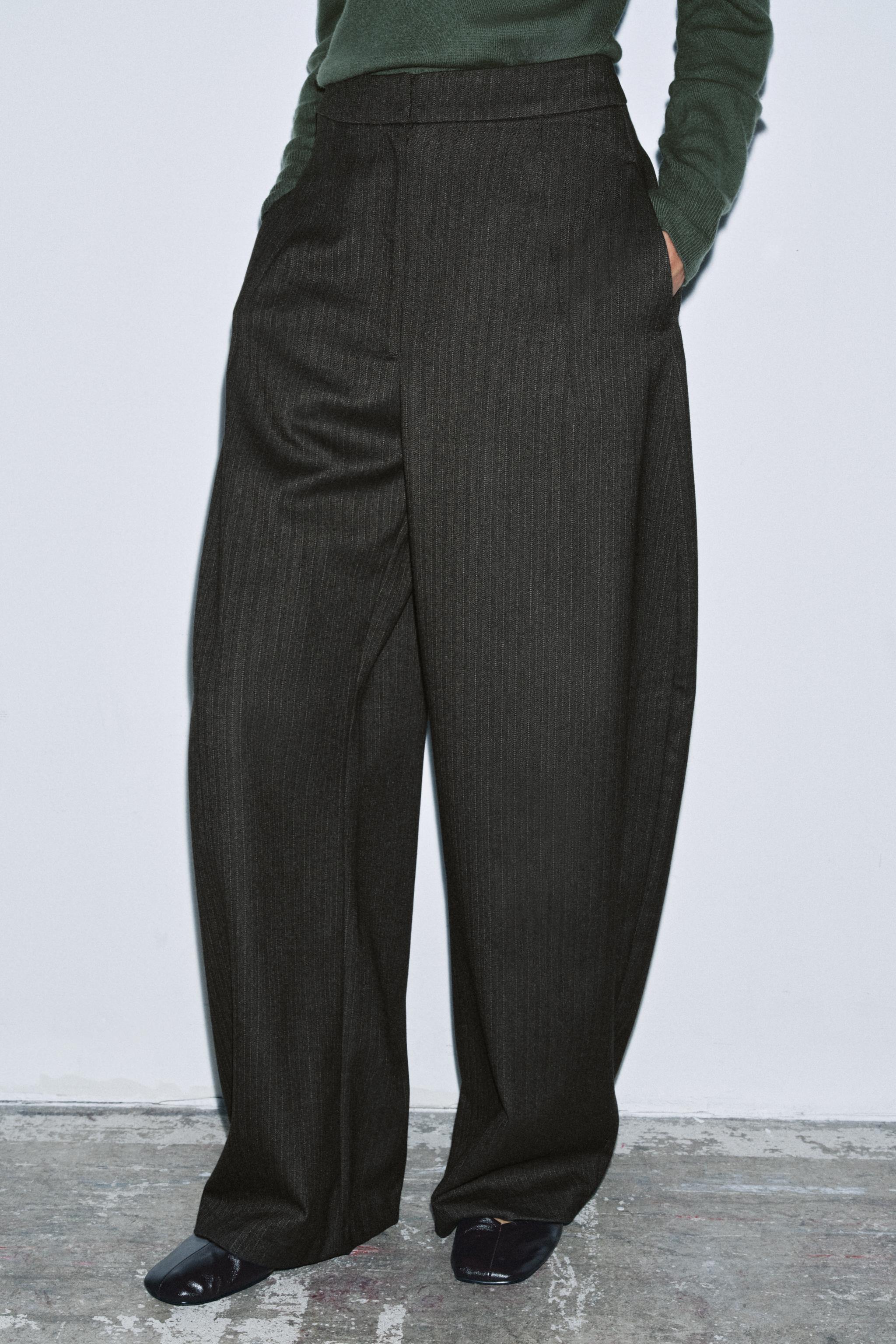 BALLOON HERRINGBONE PANTS ZW COLLECTION